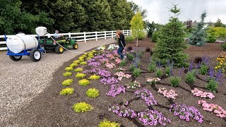 How We Fertilize Our Annuals Equipment Fertilizers amp Schedule 💦🌸🌿  Garden Answer [upl. by Eninnaj]