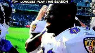 Willis McGahee Insane 77 Yard touchdown Against Raiders 132010 [upl. by Agnimod337]