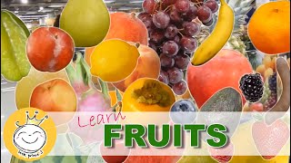 Learn Fruit for Kids  Real Fruits and Fruits Cross Section Pictures [upl. by Filahk]