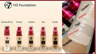 W7 HD FoundationCREME BRULE Honest ReviewBanglaShajbo w7cosmetics [upl. by Evangelin]