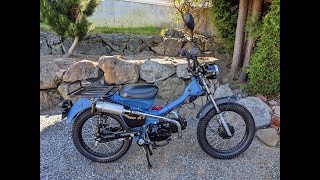 1969 Honda CT90 with Lifan 125 engine [upl. by Evelin]