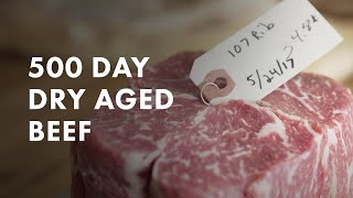 500 Day Dry Aged Beef Breakdown [upl. by Shimberg]