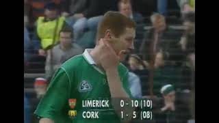 LIMERICK V CORK HIGHLIGHTS 1996 MUNSTER HURLING CHAMPIONSHIP [upl. by Henn899]