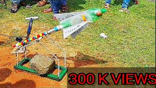 how to make a powerful water rocket with plastic bottles [upl. by Aicsila527]