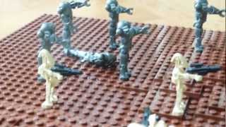 LEGO Star Wars HUGE Clone Wars Base Battle on Geonosis [upl. by Atinit580]