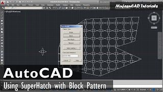 AutoCAD Superhatch With Block Pattern [upl. by Norted902]