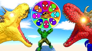 Giant Tyrannosaure Rex vs Super Dinosaurs in Animal Revolt Battle Simulator [upl. by Dyal]