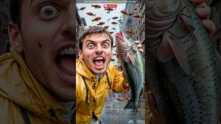 Fish Falling from Sky 😱  TheMahbus viral shorts [upl. by Dikmen]