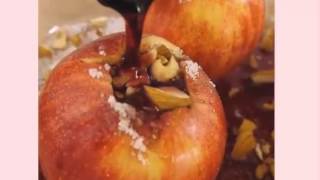 Receta de manzanas asadas al vino tinto [upl. by Aicinad]