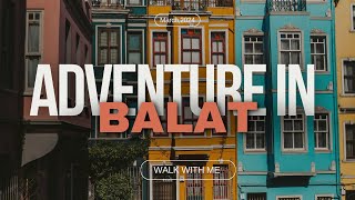 The most Beautiful and colourful Houses in Balat Istanbulquotwalking tour 4K [upl. by Nivad]