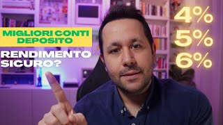 CONTO DEPOSITO MIGLIORE 2024 Chi offre i rendimenti più alti 🏦 [upl. by Colville]