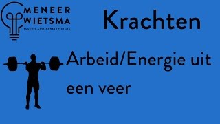 Natuurkunde uitleg Kracht 12 ArbeidEnergie uit een veer [upl. by Gnart]