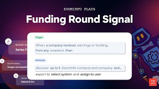 Funding Round Signal  Demo  ZoomInfo Plays [upl. by Froehlich]