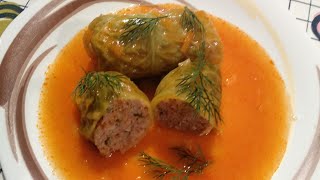 GOLUBTSY🍲  hojas de COL rellenas Receta ucraniana original [upl. by Einitsed594]