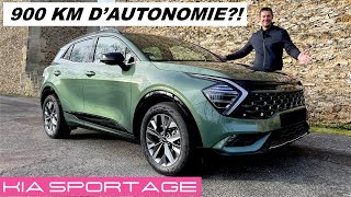 Essai Kia Sportage 2022 – 900 km d’autonomie en hybride [upl. by Zaneski]