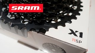 SRAM X1 1180 Cassette vs GX 1150 SRAM 11 Speed 1042t [upl. by Ahsieket]