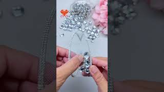 Tiara pedraria  diy tutorial artesanato [upl. by Gagnon]