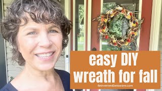 DIY Pinecone Wreath for Fall Decor [upl. by Drooff725]