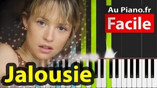 Angèle  Jalousie Piano Facile Paroles Karaoké [upl. by Vinni]