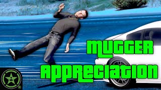 Appreciating the Unofficial Achievement Hunter  GTA V Mugger Games [upl. by Nohsyar]