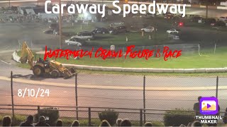 Full Race Watermelon Crawl Figure 8 Race at Caraway Speedway Night of Destruction 81024 [upl. by Natsuj456]