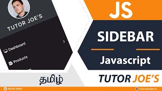 Responsive Sidebar Navigation Menu with SubMenus  HTML CSS JavaScript Tutorial Tamil [upl. by Bara690]