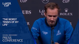 Daniil Medvedev Press Conference  Laver Cup 2024 Match 10 [upl. by Ahsitniuq28]