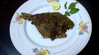 Fish fry recipe  pomfret fry in kannada [upl. by Jaddan]