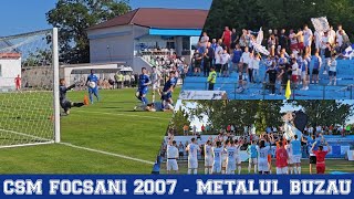 995 Fotbal  Baraj Liga 2 CSM Focsani 2007  Metalul Buzau 21 Promovarea se joaca la retur [upl. by Stetson]