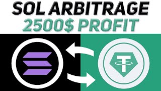 Crypto Arbitrage  Arbitrage Trading Solana  2500 Profit  Crypto Arbitrage Trading Binance [upl. by Dodson]