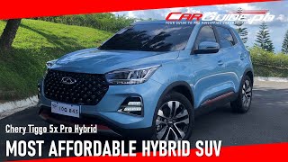 The Chery Tiggo 5x Pro Hybrid Is The Most Affordable Hybrid SUV  CarGuidePH [upl. by Idham472]