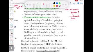 Sickle cell anemia part 2 haematology 52 First Aid USMLE Step 1 in UrduHindi [upl. by Anierdna]