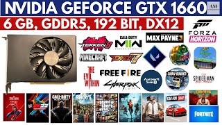 Nvidia GeForce GTX 1660 I 6GB I 192BIT I GDDR5 I Game Play I Bench Mark [upl. by Calabresi]