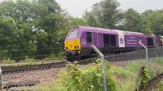 67007 passes Buckland Junction hauling the Orient Express on a strike day [upl. by Enitsahc]