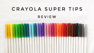 CRAYOLA SUPER TIPS 100  ¿VALEN LA PENA [upl. by Bernt]