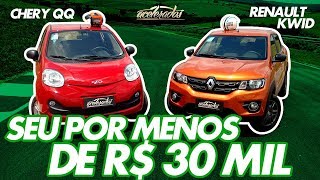 OS MAIS BARATOS DO BRASIL RENAULT KWID E CHERY QQ VALEM O SEU DINHEIRO ESPECIAL 164  ACELERADOS [upl. by Orips495]