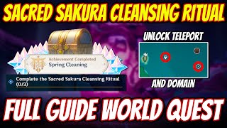 Sacred Sakura Cleansing Ritual FULL GUIDE World Quest  Genshin Impact 20 [upl. by Rie]