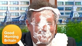 Piers Gets Pied in the Face by Harry Hill for PapooseGate  Good Morning Britain [upl. by Shaw]