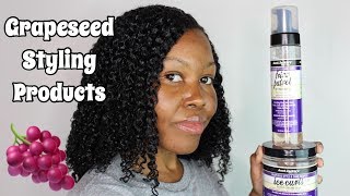 Aunt Jackies Grapeseed Collection  Wash n Go Using The Frizz Patrol amp Ice Curls [upl. by Gilemette897]