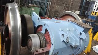 How to testing of AC TRACTION MOTOR with wheel set at 25kv [upl. by Halyk]