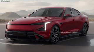 2025 Kia GT1 EV Speculative Rendering Proposes ForwardLooking Electric Stinger Successor [upl. by Martell]