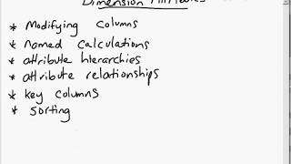 MIcrosoft BI Training Video  Dimensions Attributes [upl. by Enetsirhc703]