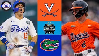 7 Virginia vs 2 Florida INCREDIBLE  College World Series Opening Round  2023 College Baseball [upl. by Pozzy]