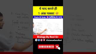 parts of brain  मस्तिष्क के भाग  Biology GK  Biology By Ravi Sir [upl. by Jeffrey]