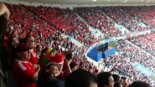 Wales  slovakia Wales Anthem Euro 2016 [upl. by Chud]