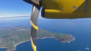 Aurigny Air Services ATR 72600  Guernsey to London Gatwick Full Flight [upl. by Anaehs923]