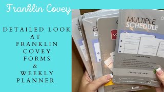 2021 FRANKLIN COVEY CLASSIC INSERTS UP CLOSE LOOK AT FORMS amp 5 CHOICES WEEKLY PLANNER [upl. by Reuben]