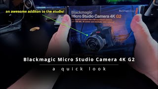 Newest Addition to the Studio  The Blackmagic Micro Studio Camera 4K G2 [upl. by Swarts]