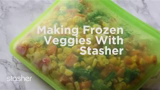 How to Freeze Vegetables with Stasher Bag [upl. by Eahsel]