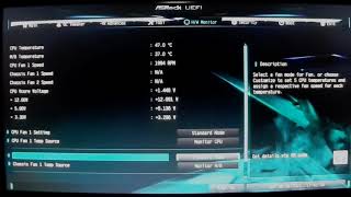 BIOS UEFI Setup  ASROCK A320M  HD [upl. by Norrabal]